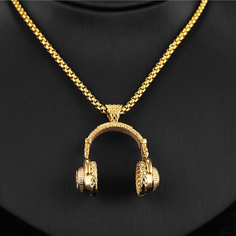 Hip Hop Headphone Necklace