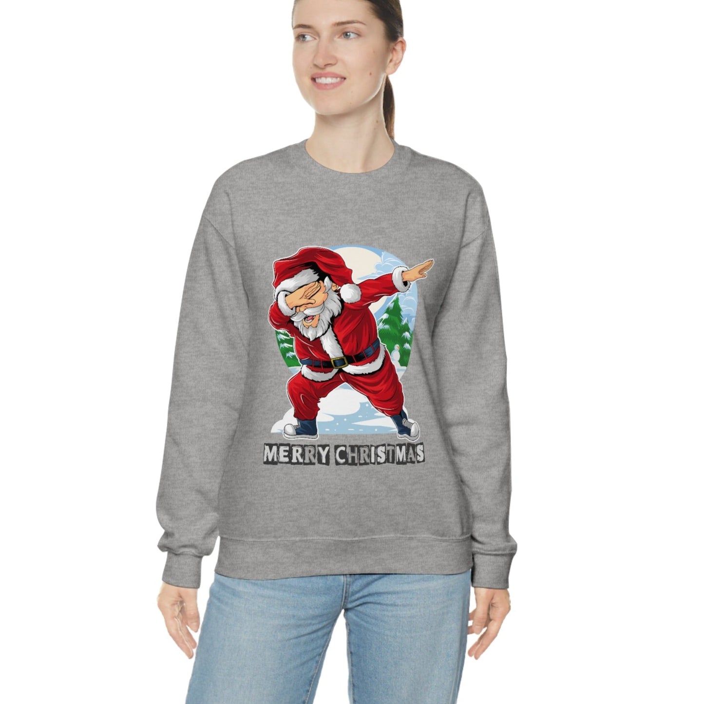Womens Santa Crewneck Sweatshirt