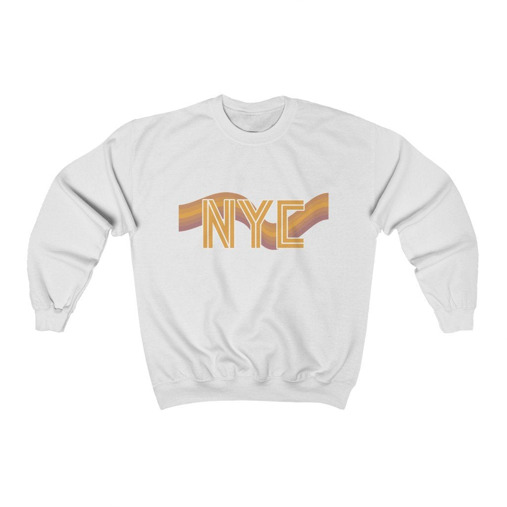Womens NYC Retro 70's Crewneck Sweatshirt