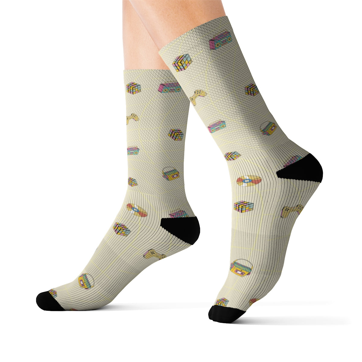 Retro Games Fun Novelty Socks