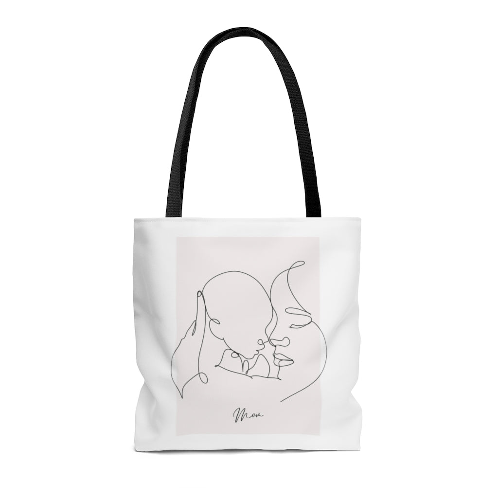 Mom and I Beach Tote Bag Medium