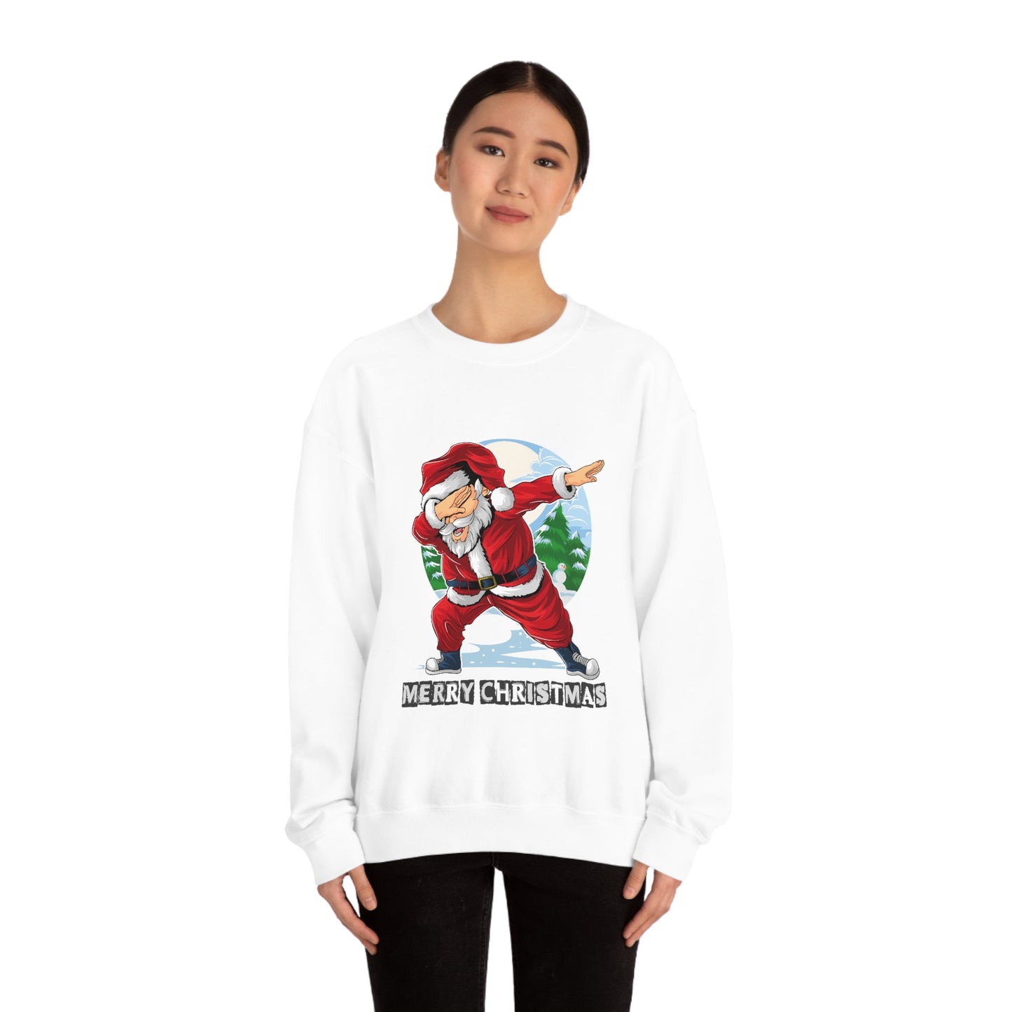 Womens Santa Crewneck Sweatshirt