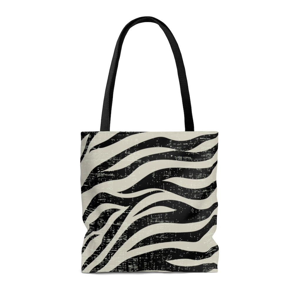 Zebra Print Beach Beach & Shopping Tote