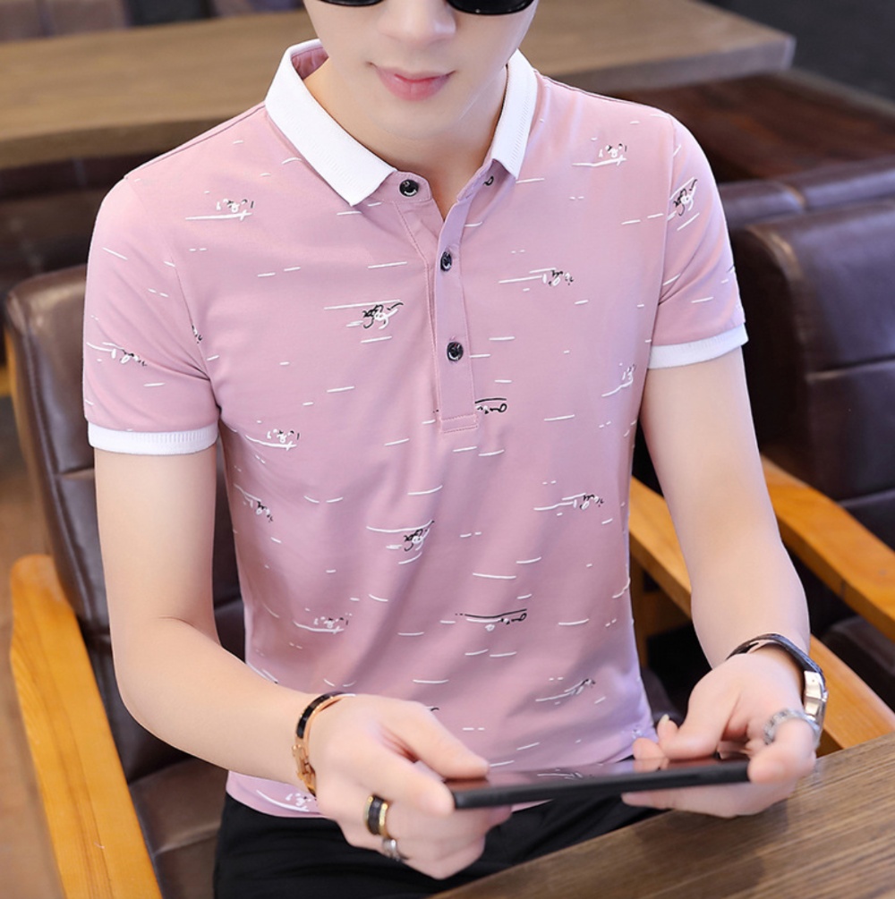 Mens Polo Shirt with Print