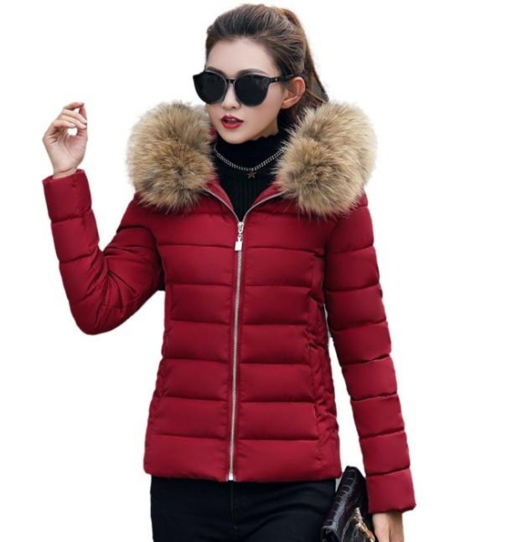 Womens Slim Fit Zip Up Hooded Jacket