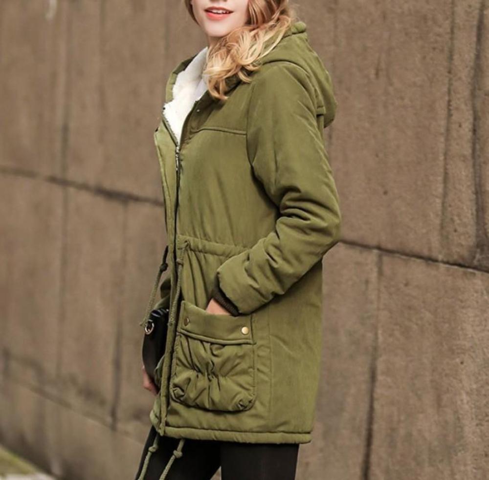 Womens Hooded Parka Jacket