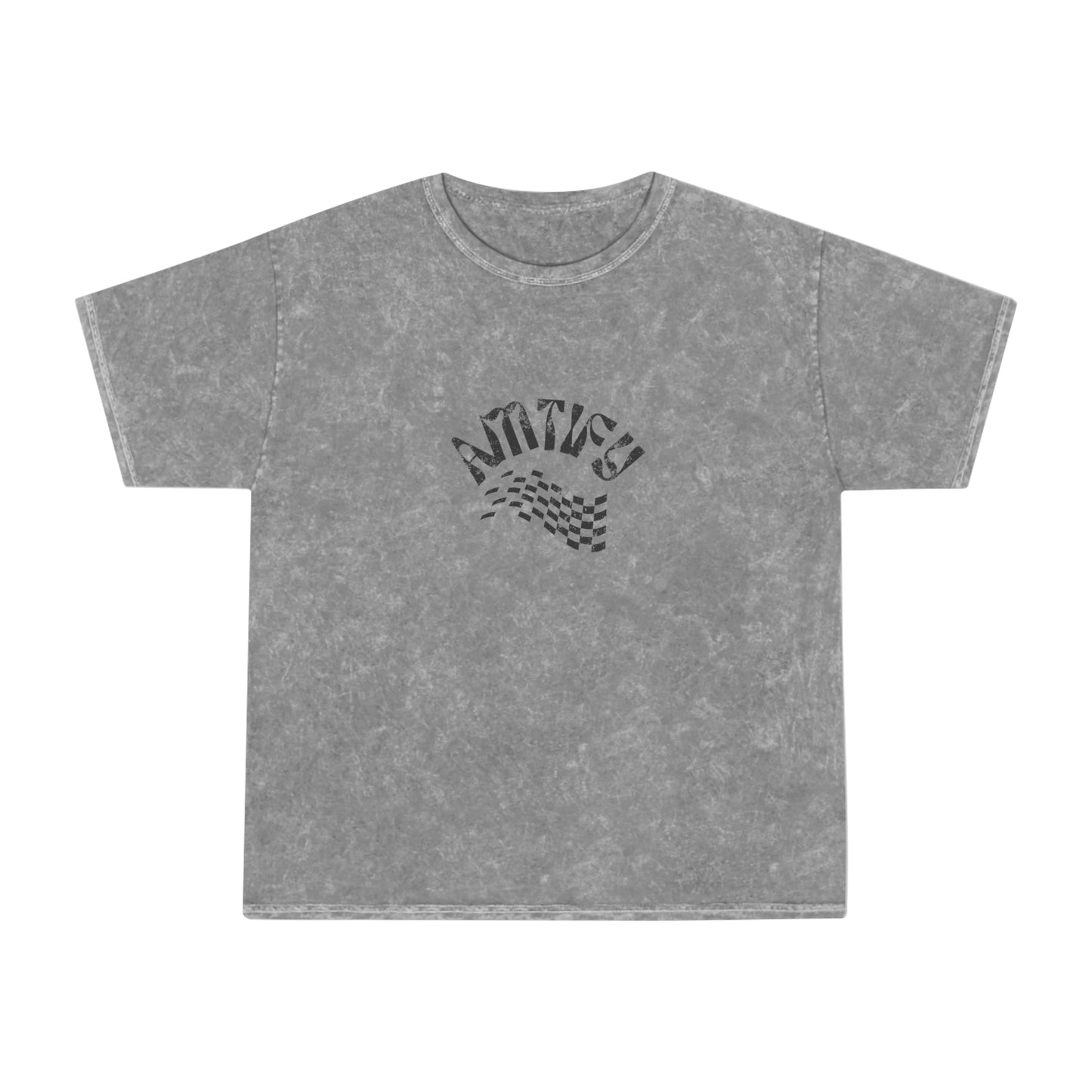 Checkered Logo Retro Faded T-Shirt