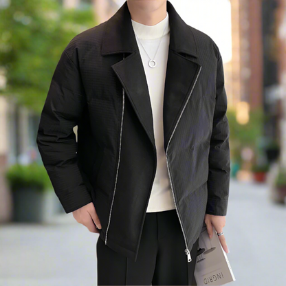 Mens Fold Over Zip Jacket