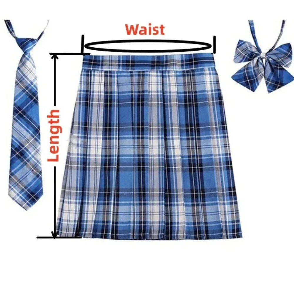 Japanese Theme Plaid Mini Skirt