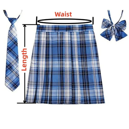 Japanese Theme Plaid Mini Skirt