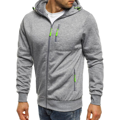 Mens LIghtweight Dual Zipper Hoodie