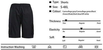 Mens Casual Summer Joggin Elastic Waist Shorts