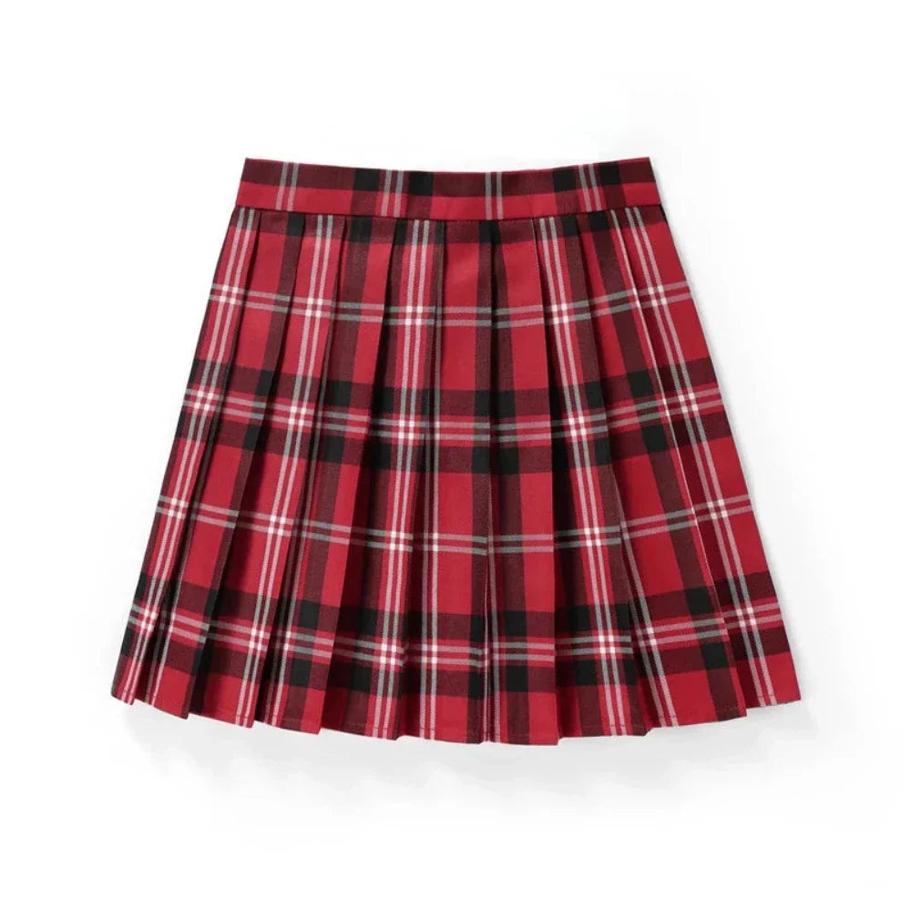 Japanese Theme Plaid Mini Skirt