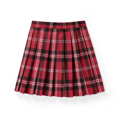 Japanese Theme Plaid Mini Skirt