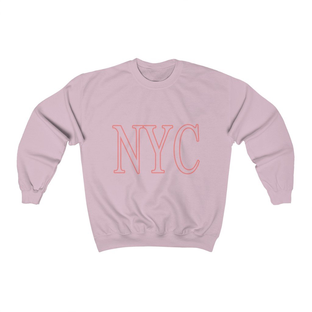 Womens Pink NYC Crewneck Sweatshirt