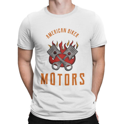 Mens Casual Short Sleeve Motors T Shirt