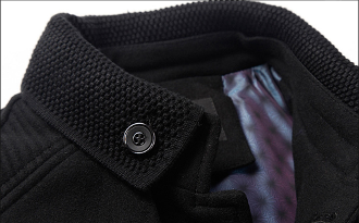 Mens Removable Knit Collar Fall Jacket - AmtifyDirect