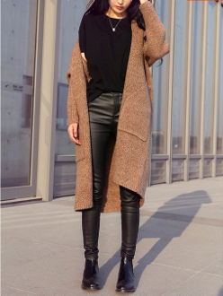 Womens Long Cardigan with Pockets