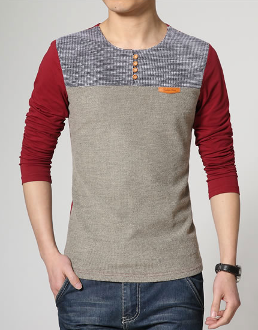 Mens Round Neck Casual Top - AmtifyDirect