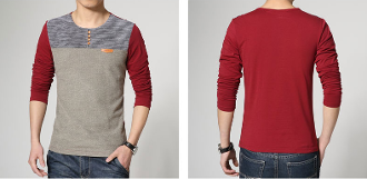 Mens Round Neck Casual Top - AmtifyDirect