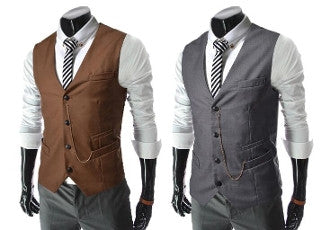 Mens Vest with Chain