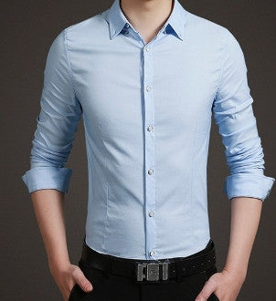 Mens Button Down Shirt with Decor Button – Amtify