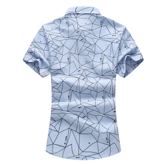 Mens Geo Print Shirt - AmtifyDirect