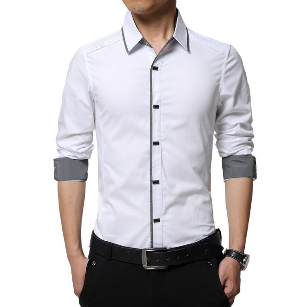 Mens Button Down Shirt with Snap Buttons