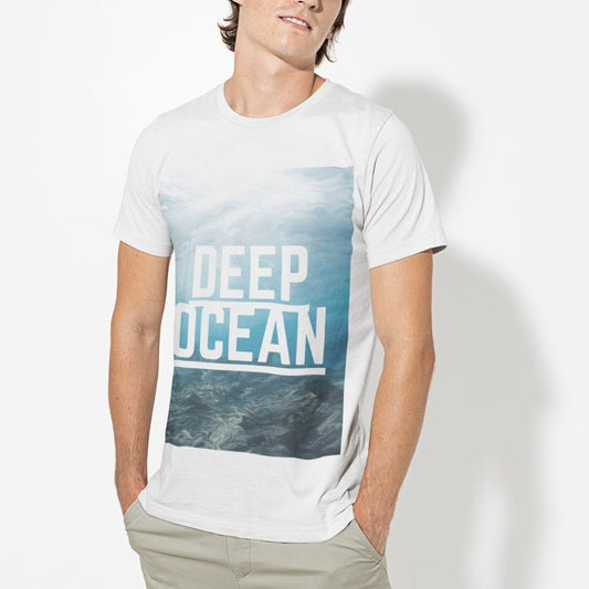 Mens Ocean Deep Print T-Shirt