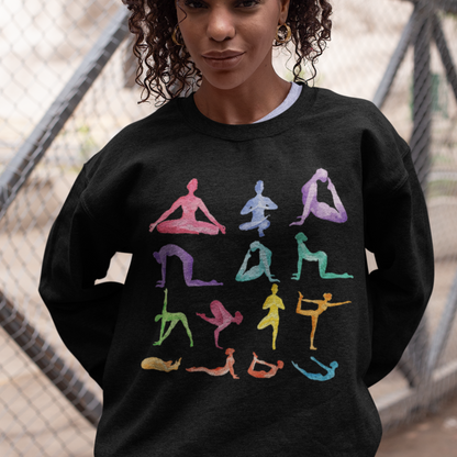 Yoga Poses Sweatshirt