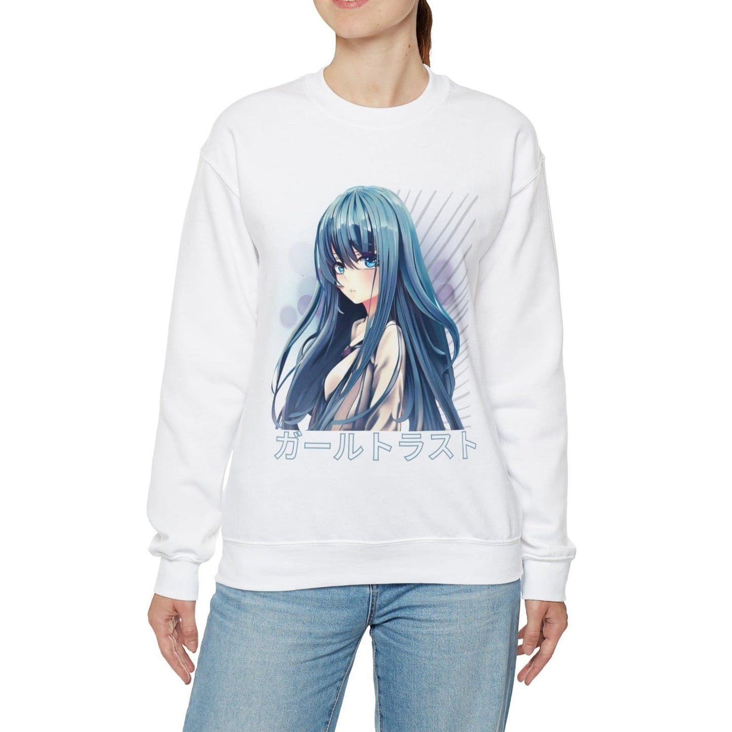 Blue Hair Anime Sweatshirt