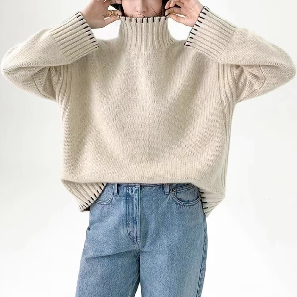 Womens High Collar Turtle Neck Sweater