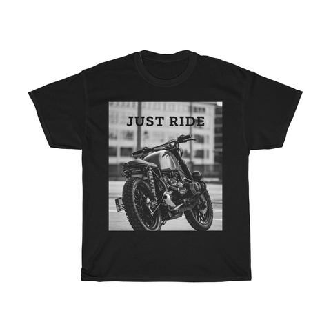 mens black cotton motorcycle graphic tee shirt - AmtifyDirect