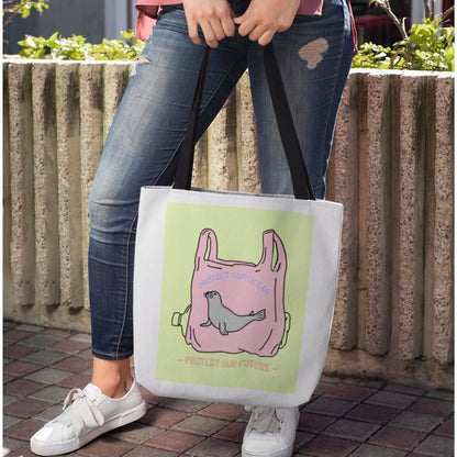 Save Earth Seals Edition Shopper Tote Bag Medium