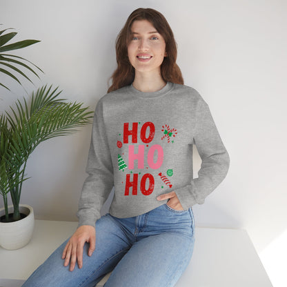 Womens Ho Ho Ho Christmas Sweatshirt
