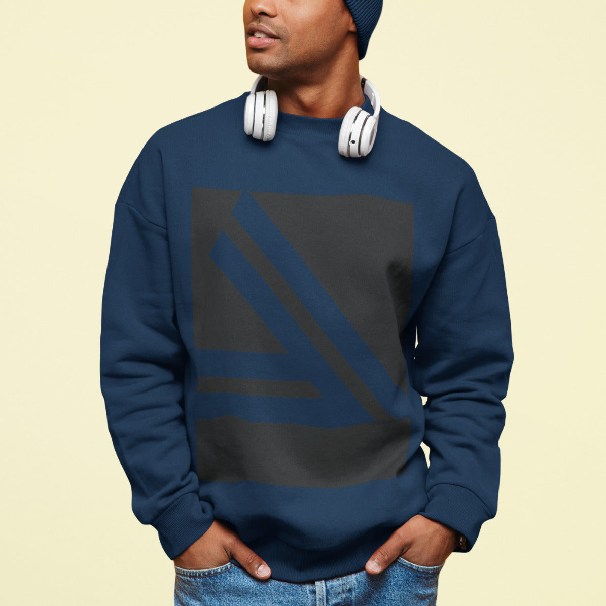 Men's Casual Street Style Crewneck Sweatshirt