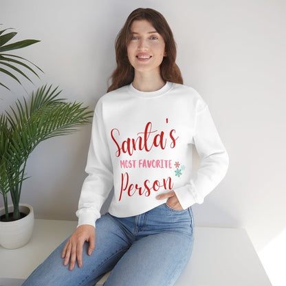 Womens Santa's Favorite Sweatshirt