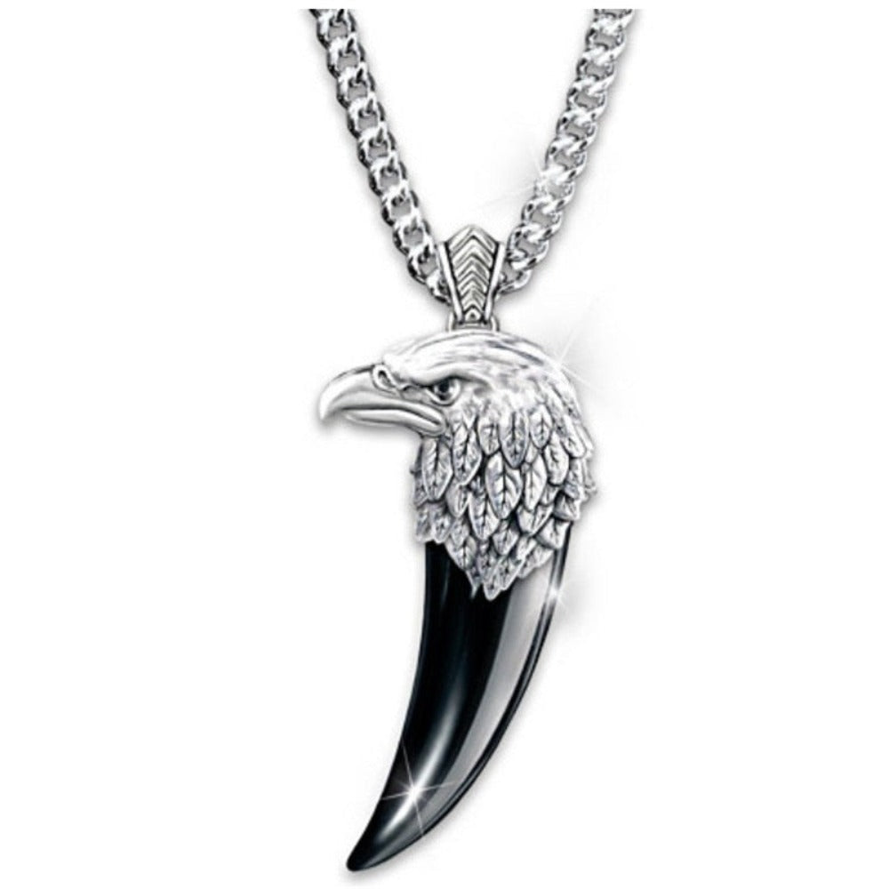 Eagle Head With Claw Necklace