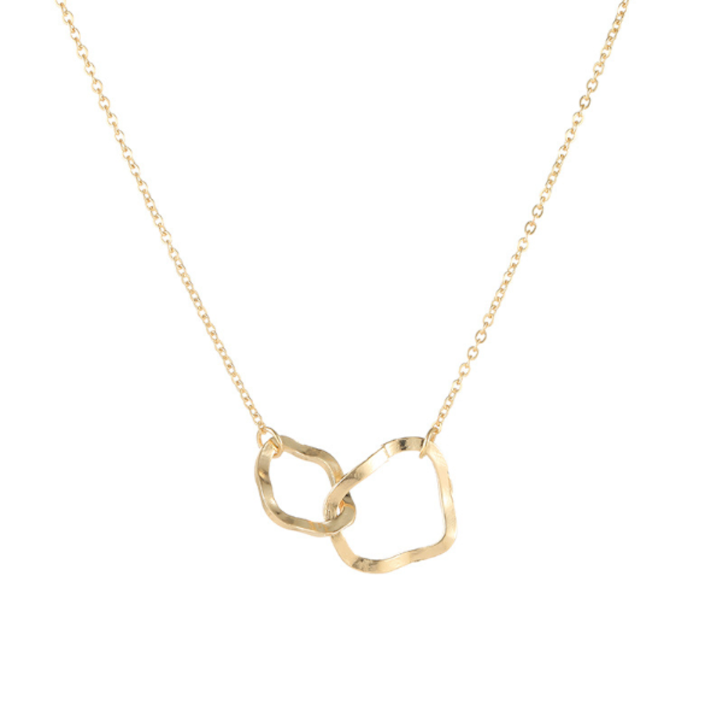Connected Circle Pendant Necklace