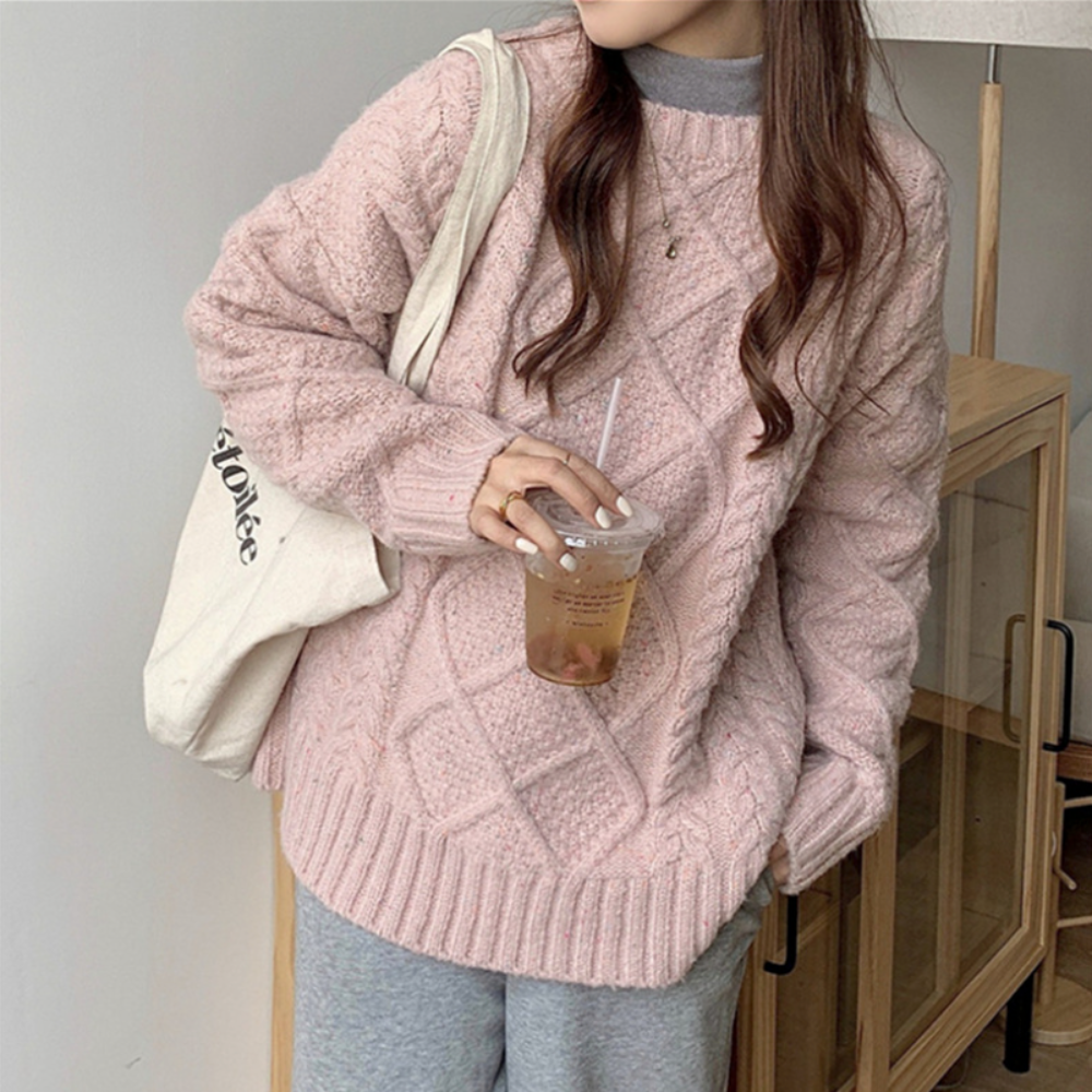 Womens Cable Knit Sweater