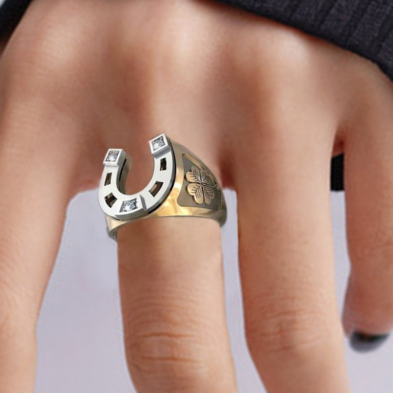 Mens on sale horseshoe ring