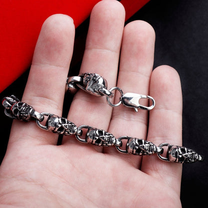 Gothic Skull Chain Bracelet