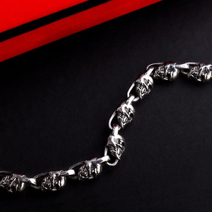 Gothic Skull Chain Bracelet
