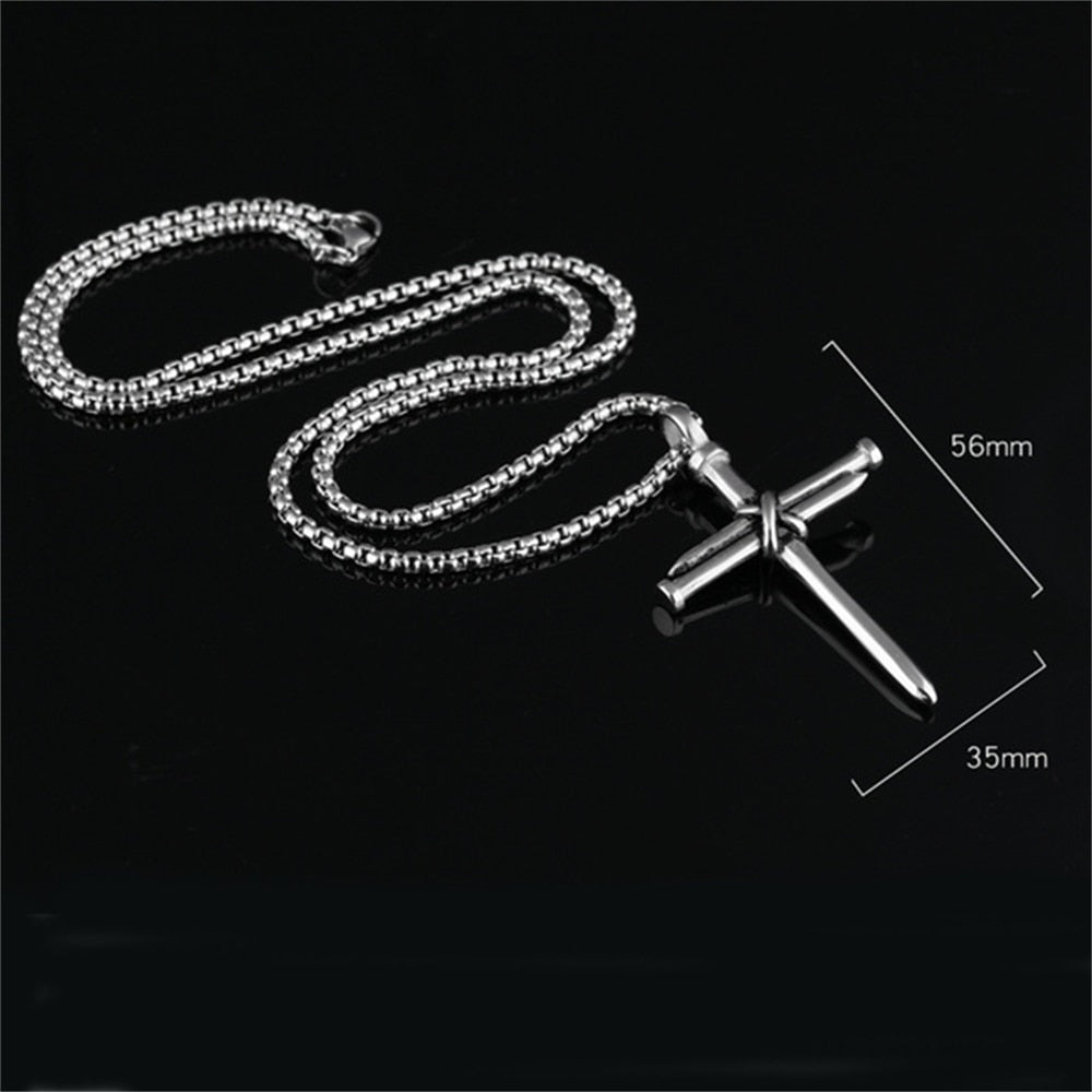 Nailed Cross Necklace