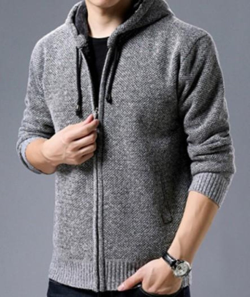 Mens Hooded Zipped Up Jacket - AmtifyDirect