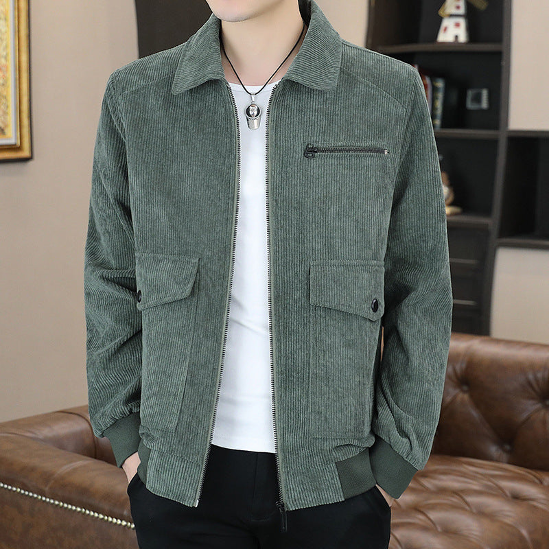 Mens Corduroy Jacket with Front Pockets