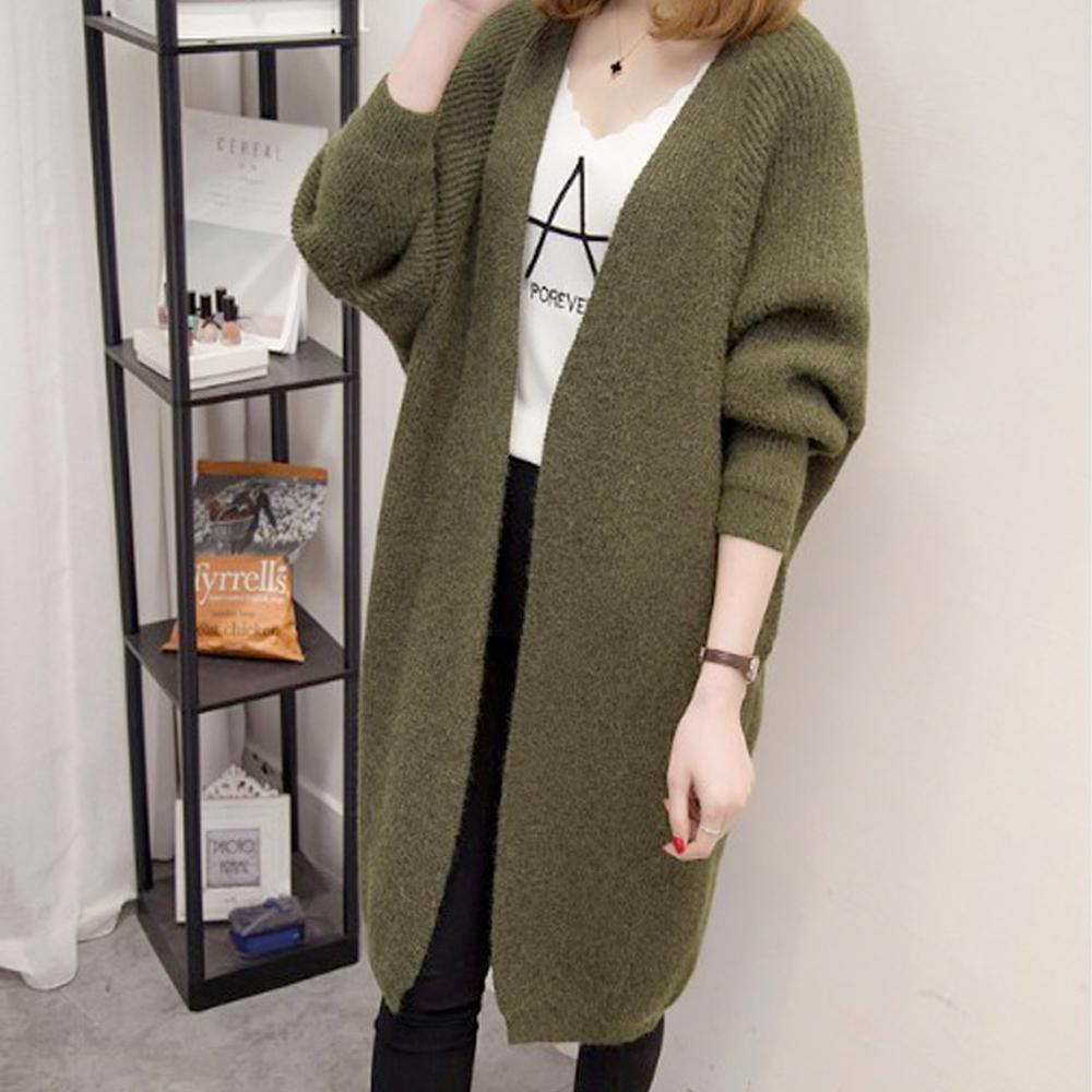 Womens Open Front Knit Cardigan