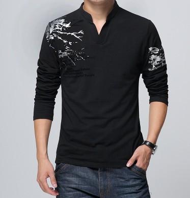 Mens Long Sleeve Top With Details - AmtifyDirect