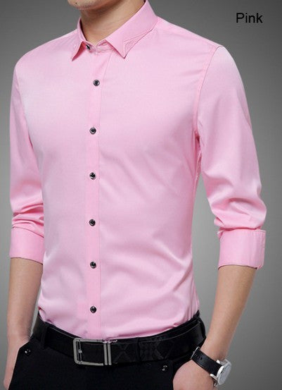 Mens Shirt with Embroidered Collar – Amtify