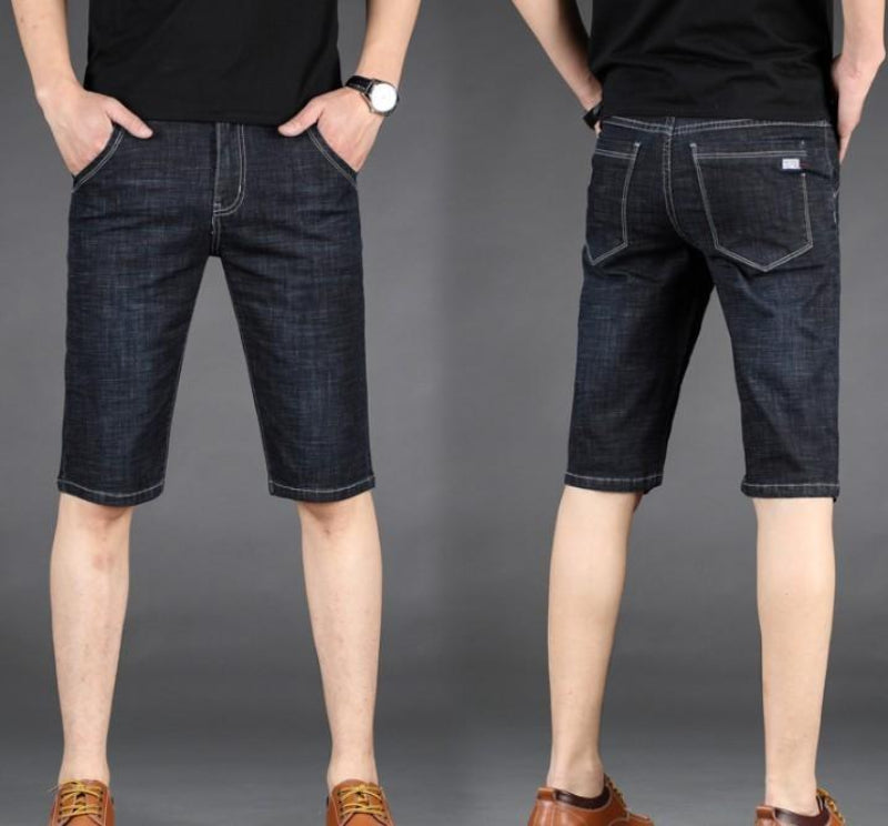 DEYONGDDK Shorts Men, Men's Stretch Short Jeans Fashion Casual Slim Fit  High Quality Elastic Denim Shorts Male Clothes (Color : Dark Blue, Size :  XXX-Large) price in Saudi Arabia | Amazon Saudi